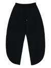 Alaïa Cotton Petal Sweatpants In Black