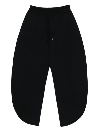 Alaïa Cotton Petal Sweatpants In Black
