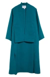 Alaïa Cotton Poplin Drop Tail Coat In Blue