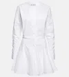 Alaïa White Skater Minidress In White