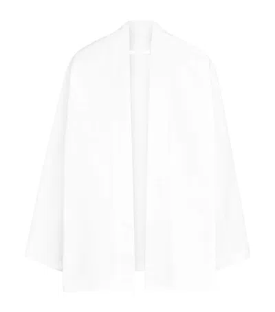 Alaïa Cotton Poplin Reverse Jacket In White