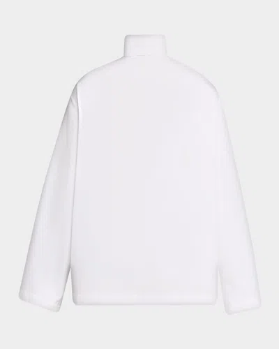 Alaïa Cotton Poplin Reverse Jacket In White