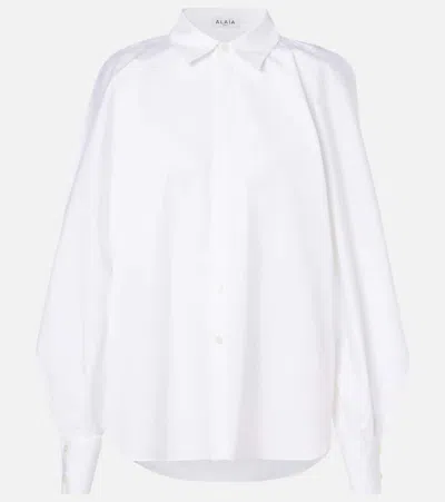 Alaïa Cotton Shirt In White