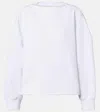 Alaïa Cotton Sweatshirt In White