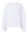 Alaïa Cotton Sweatshirt In White