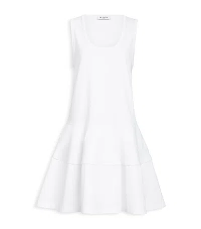 Alaïa Cotton Tank Mini Dress In White