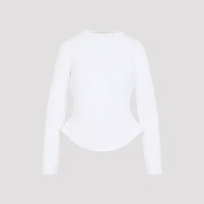 Alaïa Cotton T-shirt In White