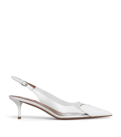 Alaïa Couer Slingback Pumps 55 In White