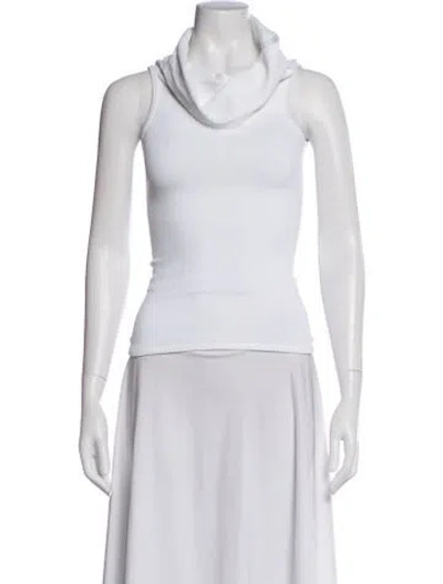Pre-owned Alaïa Cowl Neck Sleeveless Top In Neutral