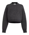 Alaïa Crew Neck Sweater In Black