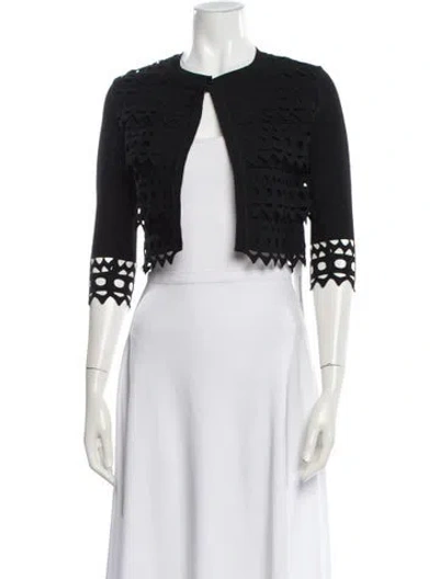 Pre-owned Alaïa Crew Neck Sweater In Black