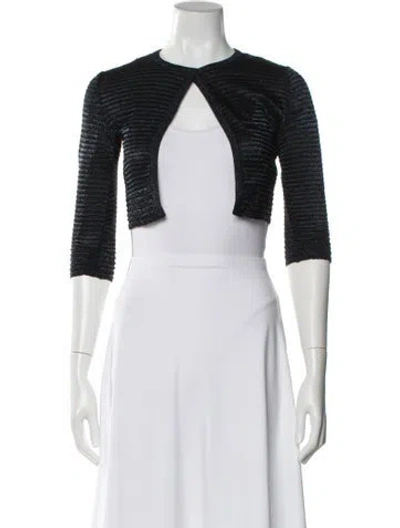 Pre-owned Alaïa Crew Neck Sweater In Blue