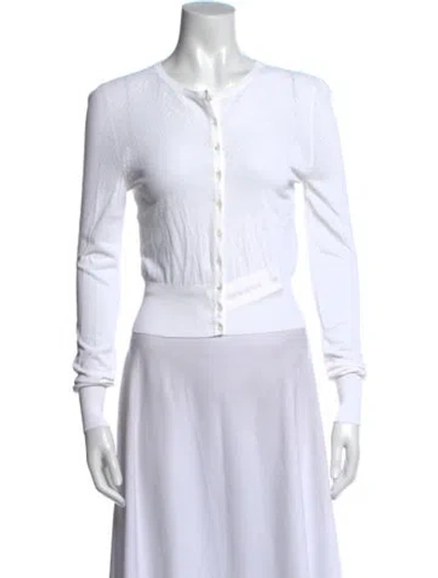 Pre-owned Alaïa Crew Neck Sweater In Neutral