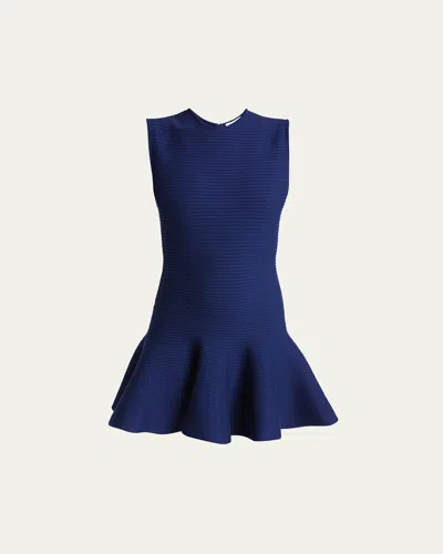 Alaïa Crino Skater Mini Dress In Violet F