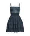 Alaïa A-line Crinoline Mini Dress With Removable Straps In Black