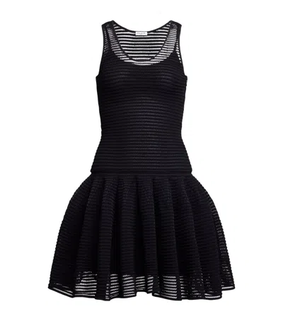 Alaïa Crinoline-knit Mini Dress In Black