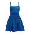 Alaïa Crinoline Mini Dress In Blue