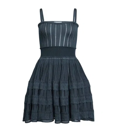 Alaïa Crinoline Mini Dress In Green