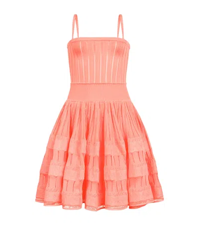 Alaïa Crinoline Mini Dress In Pink