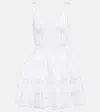 Alaïa Fluid Ribbed-knit Minidress In White