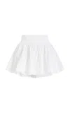 Alaïa Crinoline Pleated Shorts In White