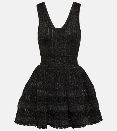Alaïa Sleeveless Crinoline Minidress In Black