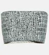 Alaïa Croc-effect Bandeau Top In Multicoloured