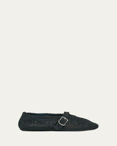 ALAÏA CROCHET BALLET FLATS