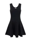 Alaïa Alaia Croco Mini Dress Women In Noir Alaia