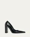 Alaïa Crocodile Printed Leather Pumps In Black