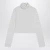 Alaïa Alaia White Crop T-shirt Dolcevita Women In White