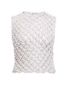 Alaïa Alaia White Knotted Sleeveless Tank Top Women In White
