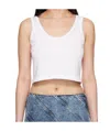 Alaïa Crop Vest In White