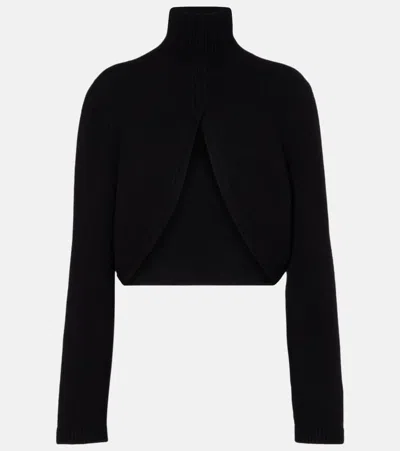 Alaïa Alaia Black Cashmere-blend Cut-out Sweater Women In Multi