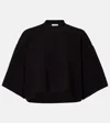 Alaïa Cropped Cotton-blend T-shirt