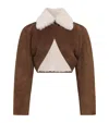 Alaïa Cropped Shearling Jacket