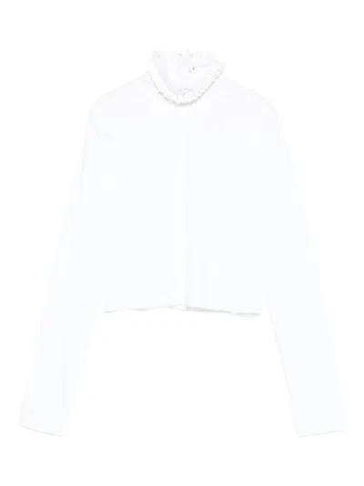 Alaïa Cropped T-shirt In White