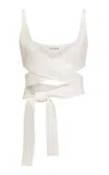 Alaïa Cross Leather Top