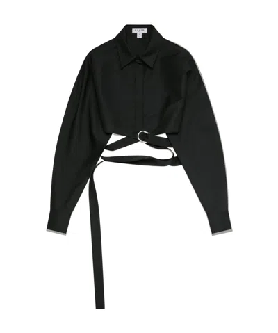 Alaïa Crossed Shirt In Black