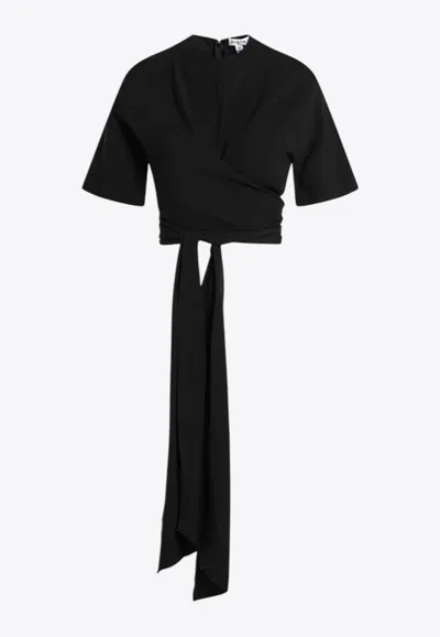 ALAÏA CROSSED TOP WITH OPEN-BACK