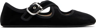 Alaïa Crossover Ballet Flats In Black