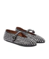 Alaïa Crystal Decorated Ballet Flat Shoes In Multi