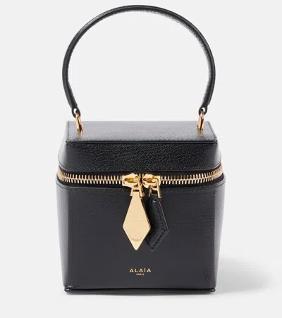 Alaïa Small Zippered Shoulder Bag In Noir