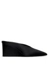 Alaïa Alaia Cube Wedge Satin Mules