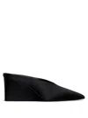 Alaïa Alaia Cube Wedge Satin Mules