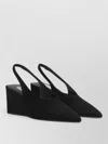 Alaïa Cube Wedge Slingbacks In Suede