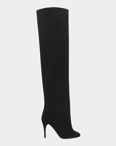 ALAÏA CUISSARDES STILETTO LEATHER KNEE BOOTS