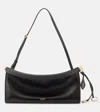 Alaïa Curve Medium Leather Shoulder Bag In Black