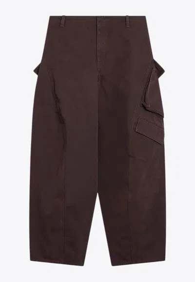 ALAÏA CURVED-LEG CARGO PANTS
