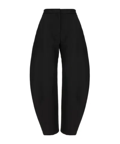 Alaïa Curved-leg Casual Trousers In Black